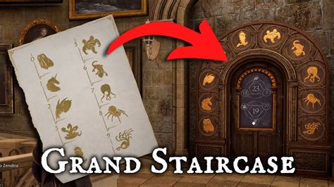 hogwarts legacy staircase door puzzle|Hogwarts Legacy: All Beast Symbol Door Solutions